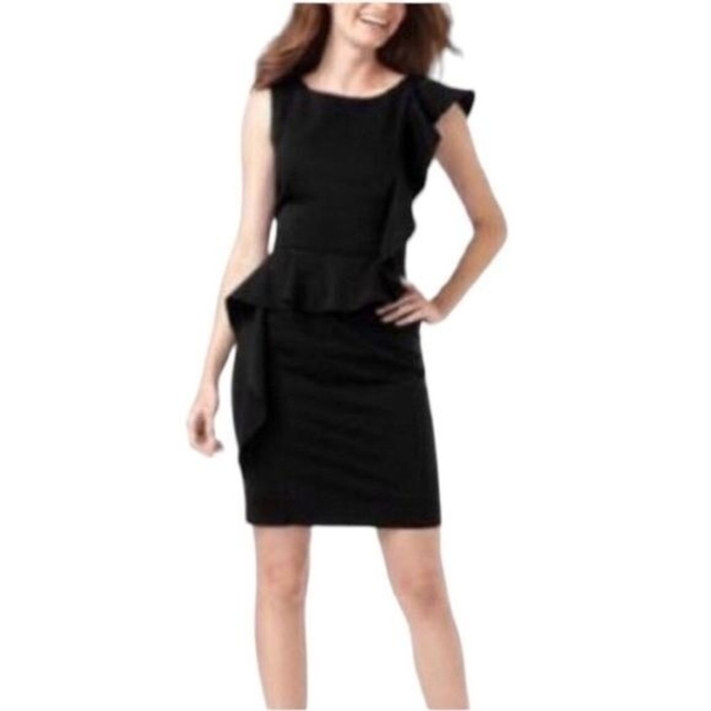 Calvin Klein | Ruffle Asymmetric Sheath Dress